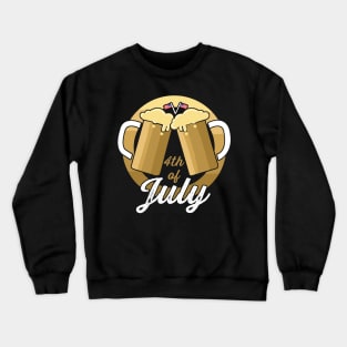 Beer 4th of July 3 Crewneck Sweatshirt